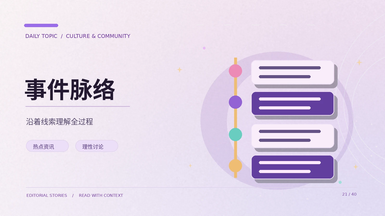 面对热点传闻如何整理时间线